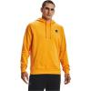 imageUnder Armour Mens Rival Fleece Sportstyle Logo HoodieOmega Orange 857Onyx White
