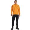 imageUnder Armour Mens Rival Fleece Sportstyle Logo HoodieOmega Orange 857Onyx White
