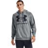 imageUnder Armour Mens Rival Fleece Sportstyle Logo HoodiePitch Gray Light Heather 012Black