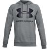 imageUnder Armour Mens Rival Fleece Sportstyle Logo HoodiePitch Gray Light Heather 012Black