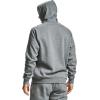 imageUnder Armour Mens Rival Fleece Sportstyle Logo HoodiePitch Gray Light Heather 012Onyx White