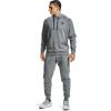 imageUnder Armour Mens Rival Fleece Sportstyle Logo HoodiePitch Gray Light Heather 012Onyx White