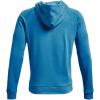 imageUnder Armour Mens Rival Fleece Sportstyle Logo HoodieRadar Blue 422Onyx White