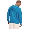 imageUnder Armour Mens Rival Fleece Sportstyle Logo HoodieRadar Blue 422Onyx White