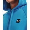 imageUnder Armour Mens Rival Fleece Sportstyle Logo HoodieRadar Blue 422Onyx White
