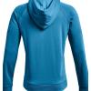 imageUnder Armour Mens Rival Fleece Sportstyle Logo HoodieRadar Blue 422White