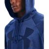 imageUnder Armour Mens Rival Fleece Sportstyle Logo HoodieTech Blue Light Heather 432Indigo