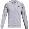 imageUnder Armour Mens Sportstyle Elite Utility Full ZipMod Gray Light Heather 011Onyx White