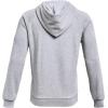 imageUnder Armour Mens Sportstyle Elite Utility Full ZipMod Gray Light Heather 011Onyx White