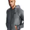 imageUnder Armour Mens Sportstyle Elite Utility Full ZipPitch Gray Light Heather 012Onyx White
