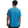 imageUnder Armour Mens Tech 20 VNeck ShortSleeve TShirt455 Ether Blue   Black
