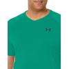 imageUnder Armour Mens Tech 20 VNeck ShortSleeve TShirt508 Birdie Green   Black