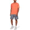 imageUnder Armour Mens Tech 20 VNeck ShortSleeve TShirtOrange Glitch 882Pitch Gray