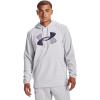 imageUnder Armour mens Armour Fleece Big Logo HoodieHalo Gray 014Twilight Purple