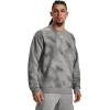 imageUnder Armour mens Rival Fleece Printed Crew025 Castlerock Light Heather   White