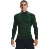 imageUnder Armour Mens ColdGear Fitted MockForest GreenWhite
