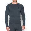 imageUnder Armour Mens Packaged Base 40 Crew TShirtLead Steel