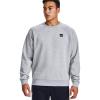 imageUnder Armour Mens Rival Fleece Crew TShirtMod Gray Light Heather 011Onyx White