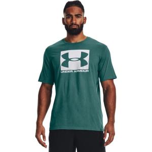 imageUnder Armour Mens Big Logo Short Sleeve TShirt722 Coastal Teal   White