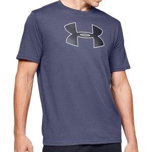 imageUnder Armour Mens Big Logo Short Sleeve TShirtBlue Ink 497Black