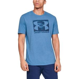 imageUnder Armour Mens Big Logo Short Sleeve TShirtEther Blue Medium Heather 452Petrol Blue