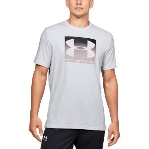 imageUnder Armour Mens Big Logo Short Sleeve TShirtHalo Gray 014Dash Pink