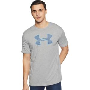 imageUnder Armour Mens Big Logo Short Sleeve TShirtSteel Light Heather 036Capri