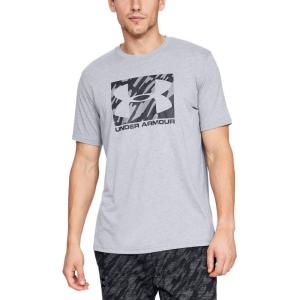 imageUnder Armour Mens Big Logo Short Sleeve TShirtSteel Light Heather Anthracite