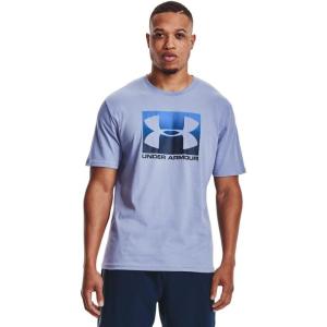 imageUnder Armour Mens Big Logo Short Sleeve TShirtWashed Blue 420Blue Circuit