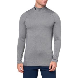 imageUnder Armour Mens ColdGear Fitted Mock021 Charcoal Light Heather   Black