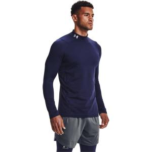imageUnder Armour Mens ColdGear Fitted MockMidnight Navy 410White