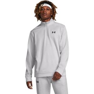 imageUnder Armour Mens Fleece Twist Quarter Zip015 Halo Gray   Black