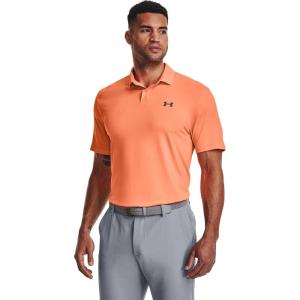 imageUnder Armour Mens Performance 20 Golf Polo864 Afterglow   Pitch Gray