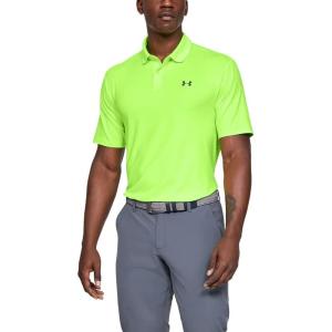 imageUnder Armour Mens Performance 20 Golf PoloLime Light 884Pitch Gray