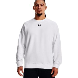 imageUnder Armour Mens Rival Fleece Crew100 White   Black