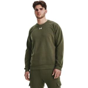 imageUnder Armour Mens Rival Fleece Crew390 Marine Od Green   White