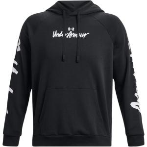 imageUnder Armour Mens Rival Fleece Graphic Hoodie001 Black   White