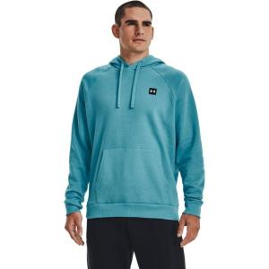 imageUnder Armour Mens Rival Fleece Sportstyle Logo Hoodie433 Glacier Blue   Onyx White