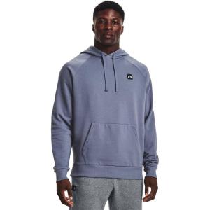 imageUnder Armour Mens Rival Fleece Sportstyle Logo Hoodie767 Aurora Purple   Onyx White
