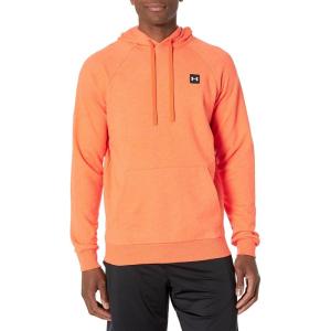 imageUnder Armour Mens Rival Fleece Sportstyle Logo Hoodie831 Papaya Light Heather   Onyx White