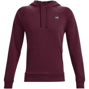 imageUnder Armour Mens Rival Fleece Sportstyle Logo HoodieDark Maroon 601Onyx White