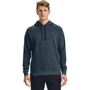 imageUnder Armour Mens Rival Fleece Sportstyle Logo HoodieMechanic Blue 467Onyx White
