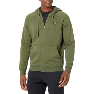 imageUnder Armour Mens Sportstyle Elite Utility Full ZipMarine Od Green 390Onyx White