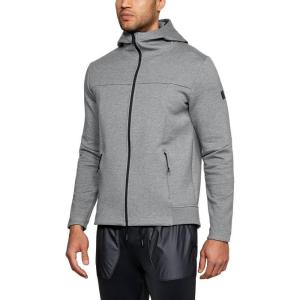 imageUnder Armour Mens Sportstyle Elite Utility Full ZipSteel Full Heather Black