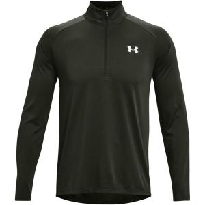 imageUnder Armour Mens Tech 20 12 Zip312 Baroque Green   White