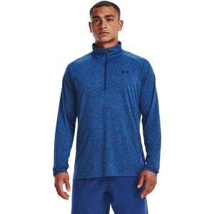 imageUnder Armour Mens Tech 20 12 Zip471 Blue Mirage  Cyber Blue  Black