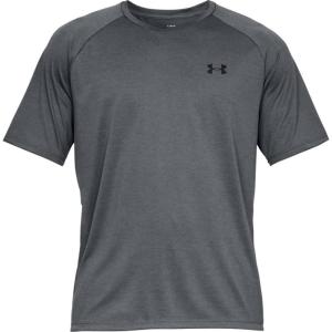 imageUnder Armour Mens Tech 20 VNeck ShortSleeve TShirtPitch Gray 012Black