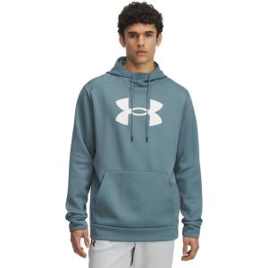 imageUnder Armour mens Armour Fleece Big Logo Hoodie587 Jasper Blue   White