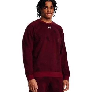 imageUnder Armour mens Rival Fleece Printed Crew600 Dark Maroon   White