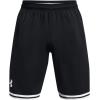 imageUnder Armour Mens 10Inch Perimeter Basketball Shorts001 Black   White